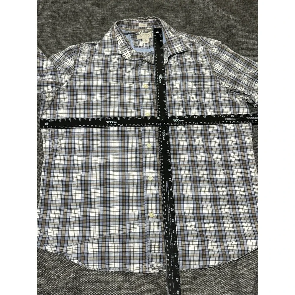 Banana Republic Classic Fit Men's M Plaid Short Sleeve Shirt‎